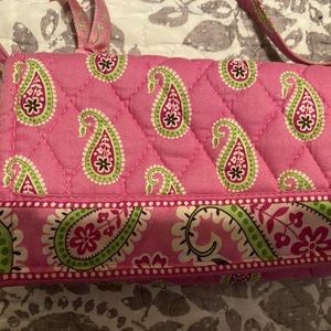 Vera Bradley quilted pink Crossbody wallet purse